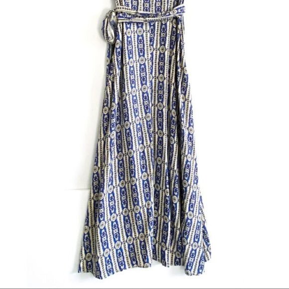 Cleobella Almudena Printed Wrap Dress Azure, Size XS - Picture 9 of 14